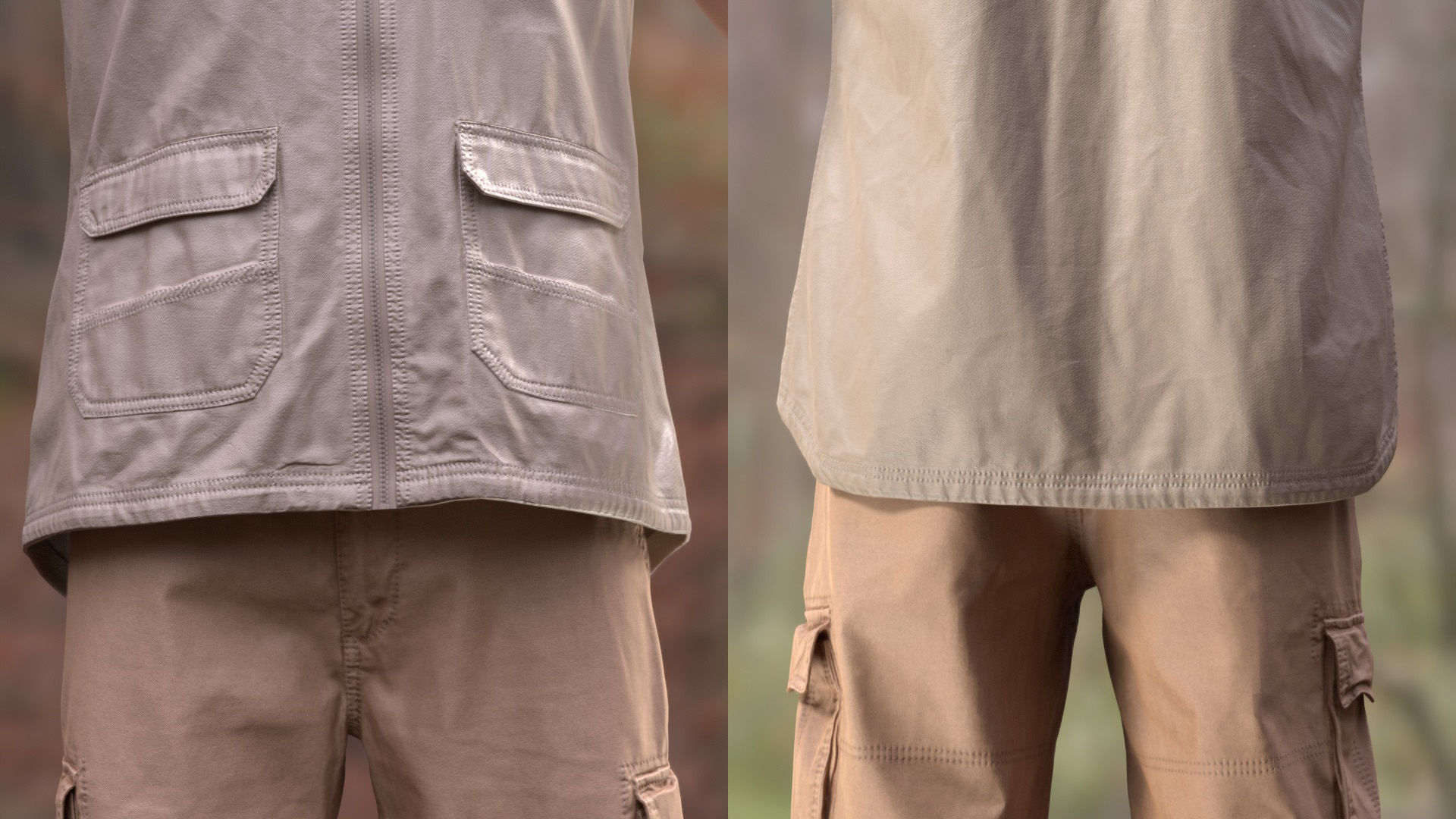 Summer Outfit 2 - Male - Female MH - UE5 Skeletons - Rigged Low-poly 3D model_9