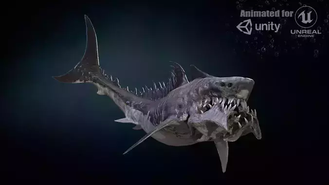 AlienShark 1 Low-poly 3D model