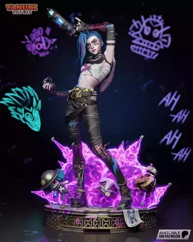 Jinx - Arcane - Fullsize 3D print model