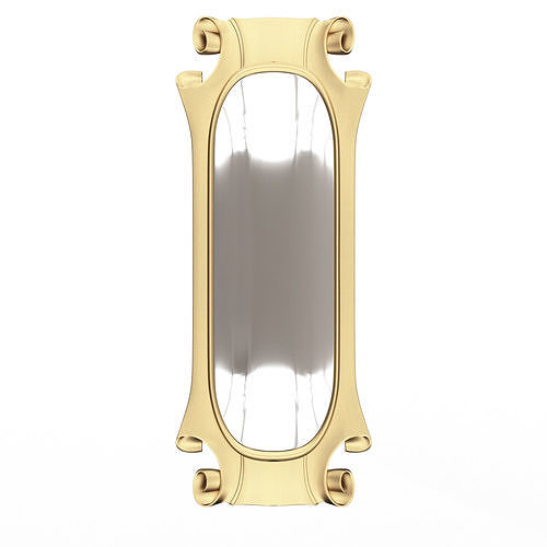 Carved Classic Mirror 04 Low-poly 3D model