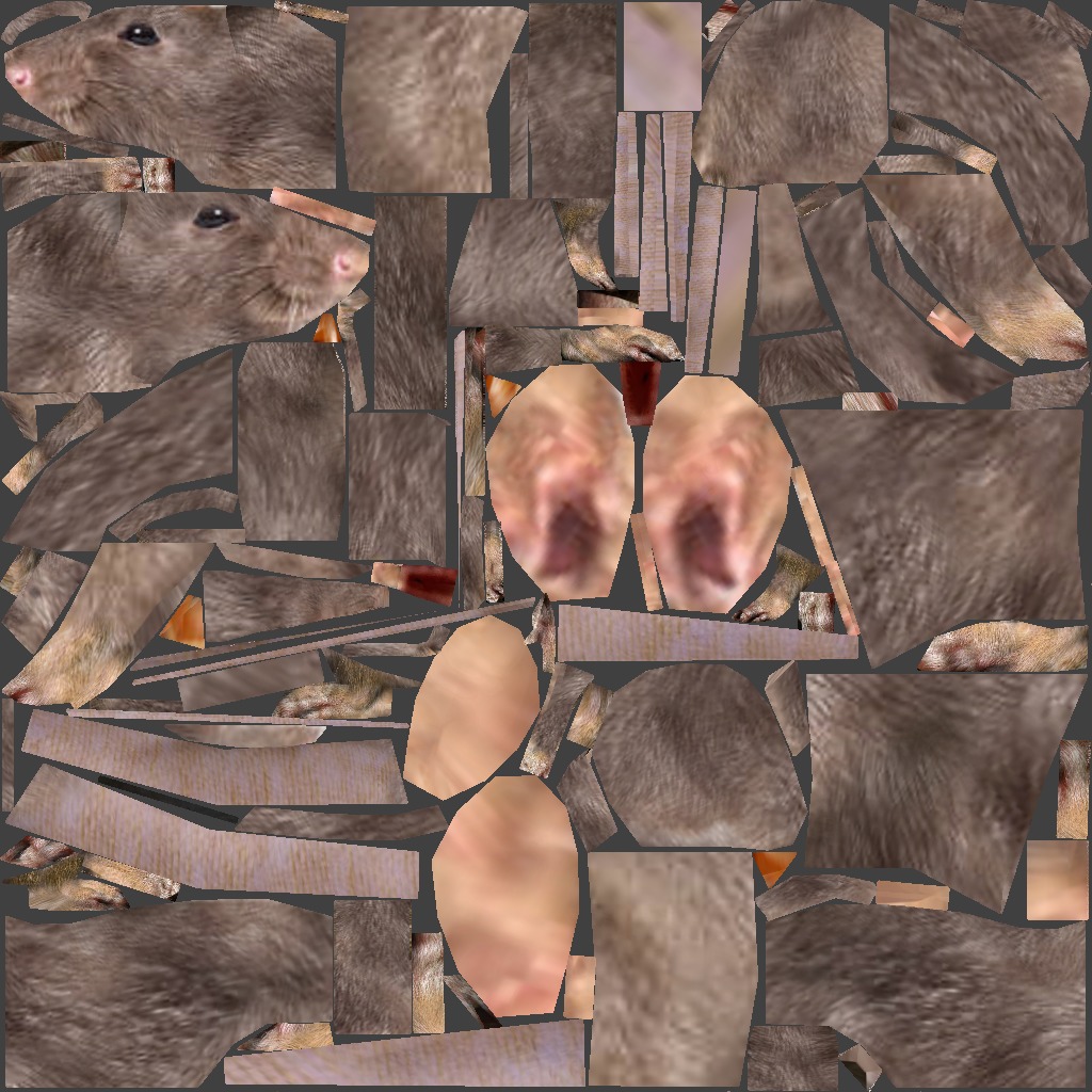 Low poly rat Low-poly 3D model_3