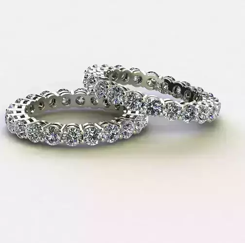 KADIN YUZUK 15 SIZE PIRLANTALI 3DM STL OBJ FBX 3D BASKI MODELI