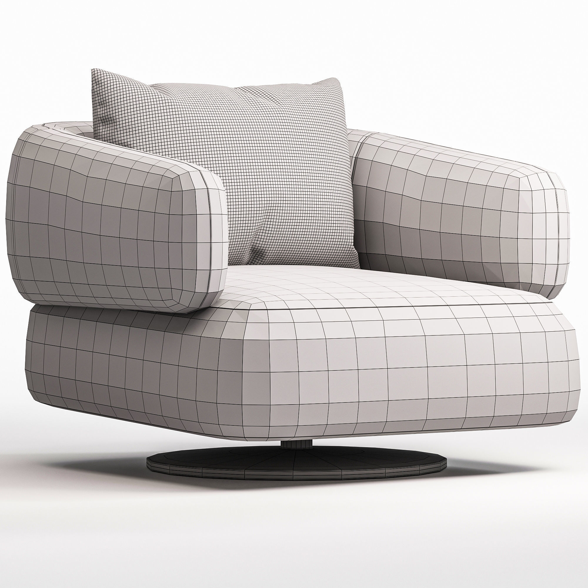 Zeppelin Armchair 3D model_3