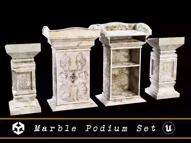 Marble Podium Set