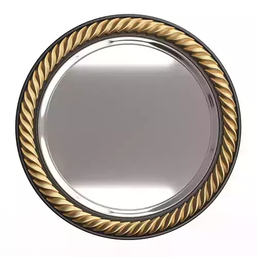 Carved Classic Mirror 010 Low-poly 3D model