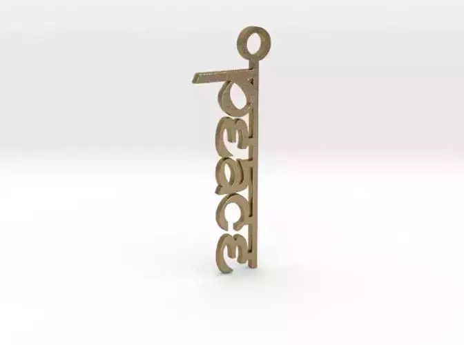 Peace Pendant 3D print model