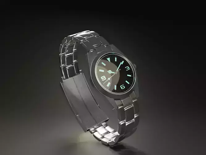 Rolex Black Stainless Steel watch