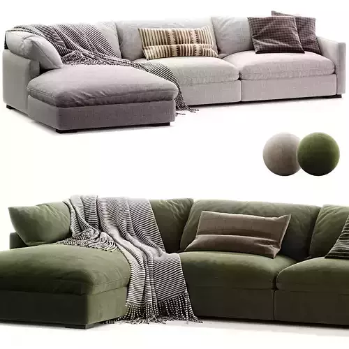 Westwood 2 Pieces Left Arm Facing Sectional Moon