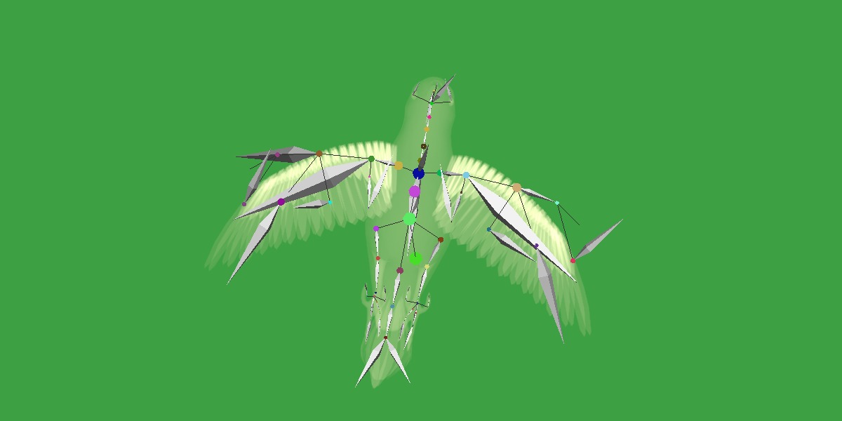 Canary Bird Low-poly 3D model_36