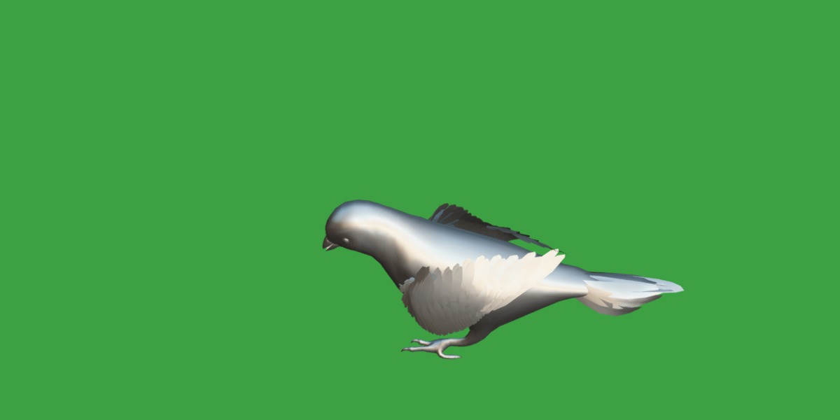 Canary Bird Low-poly 3D model_23