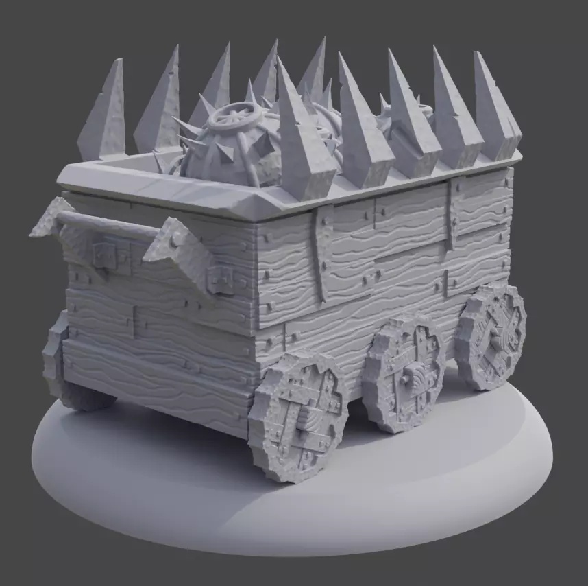 Isengard Seige Cart Free 3D print model
