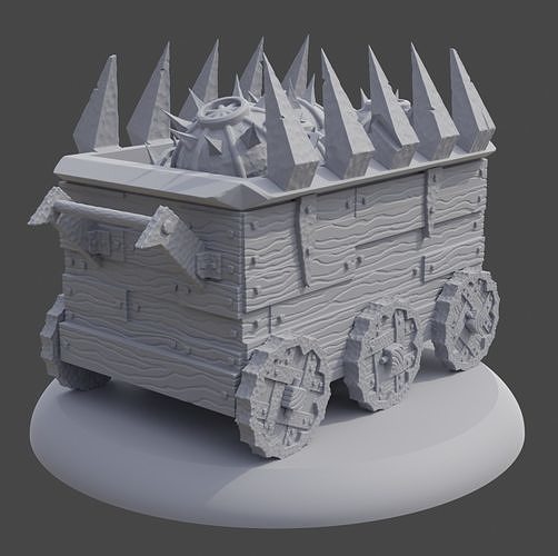 Isengard Seige Cart Free 3D print model
