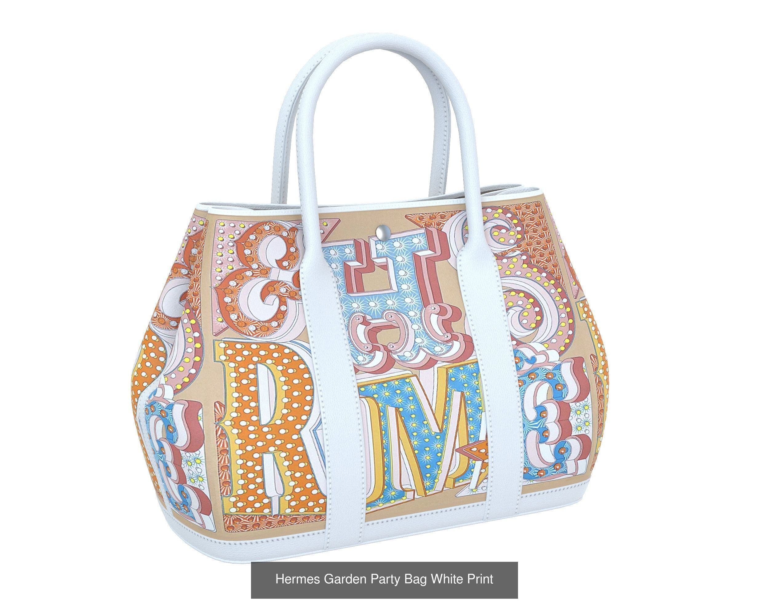 Hermes Garden Party Bag 3D Model Collection_8