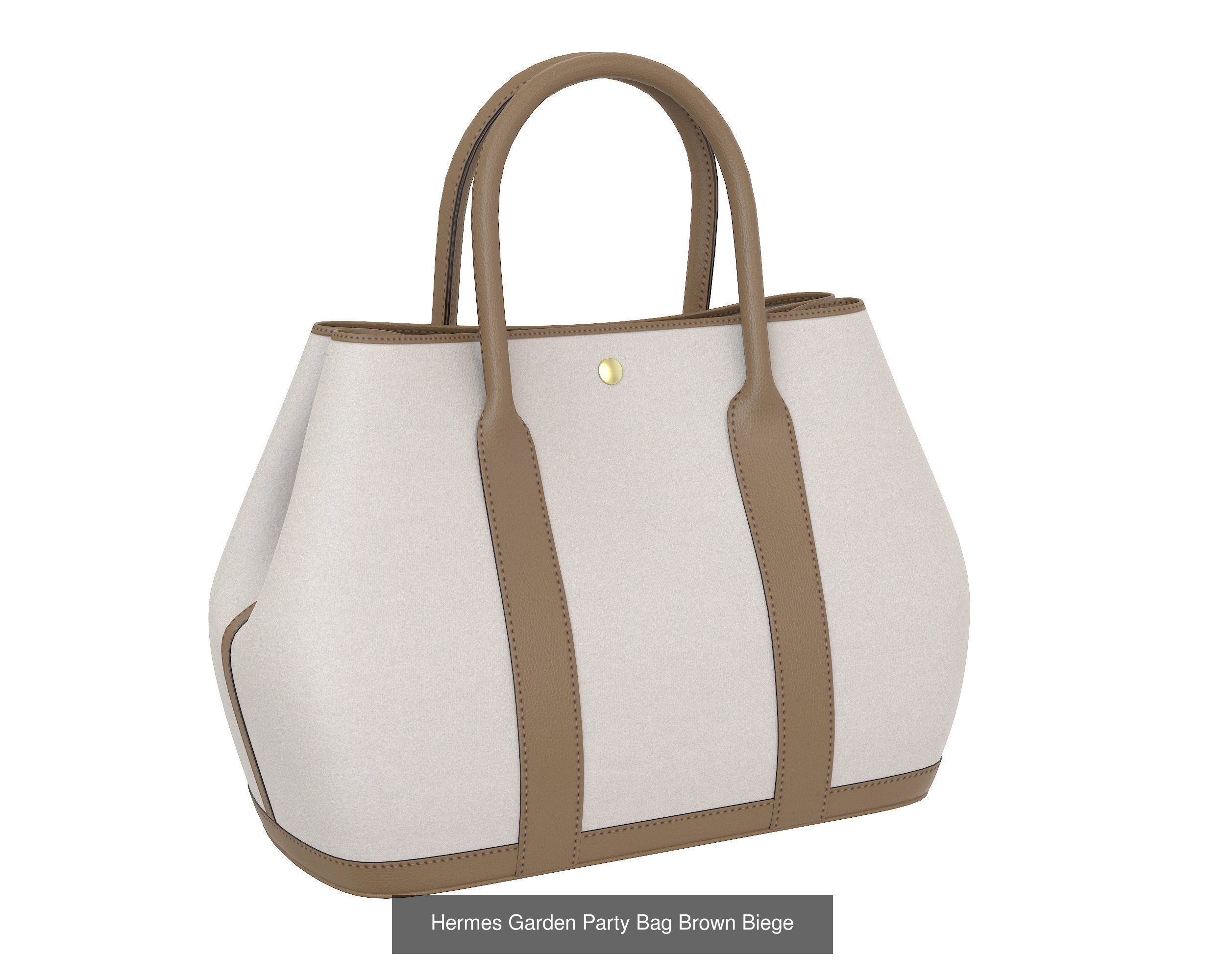 Hermes Garden Party Bag 3D Model Collection_4