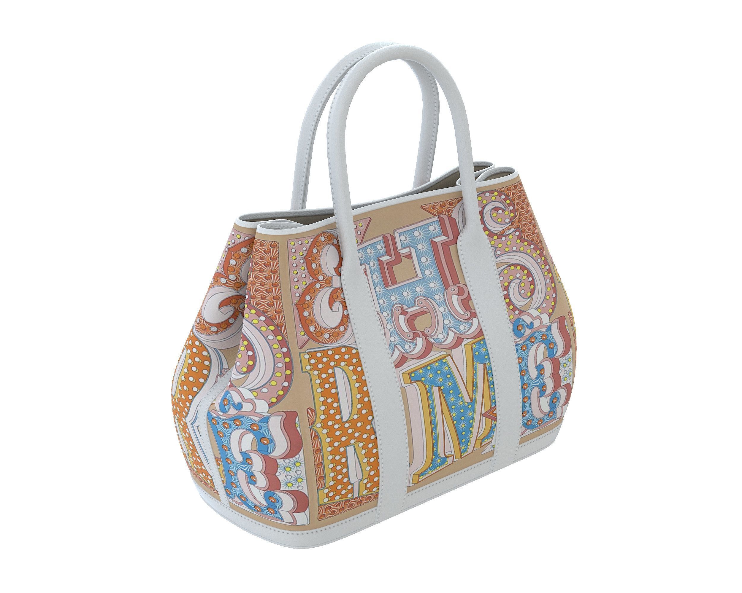 Hermes Garden Party Bag 3D Model Collection_11