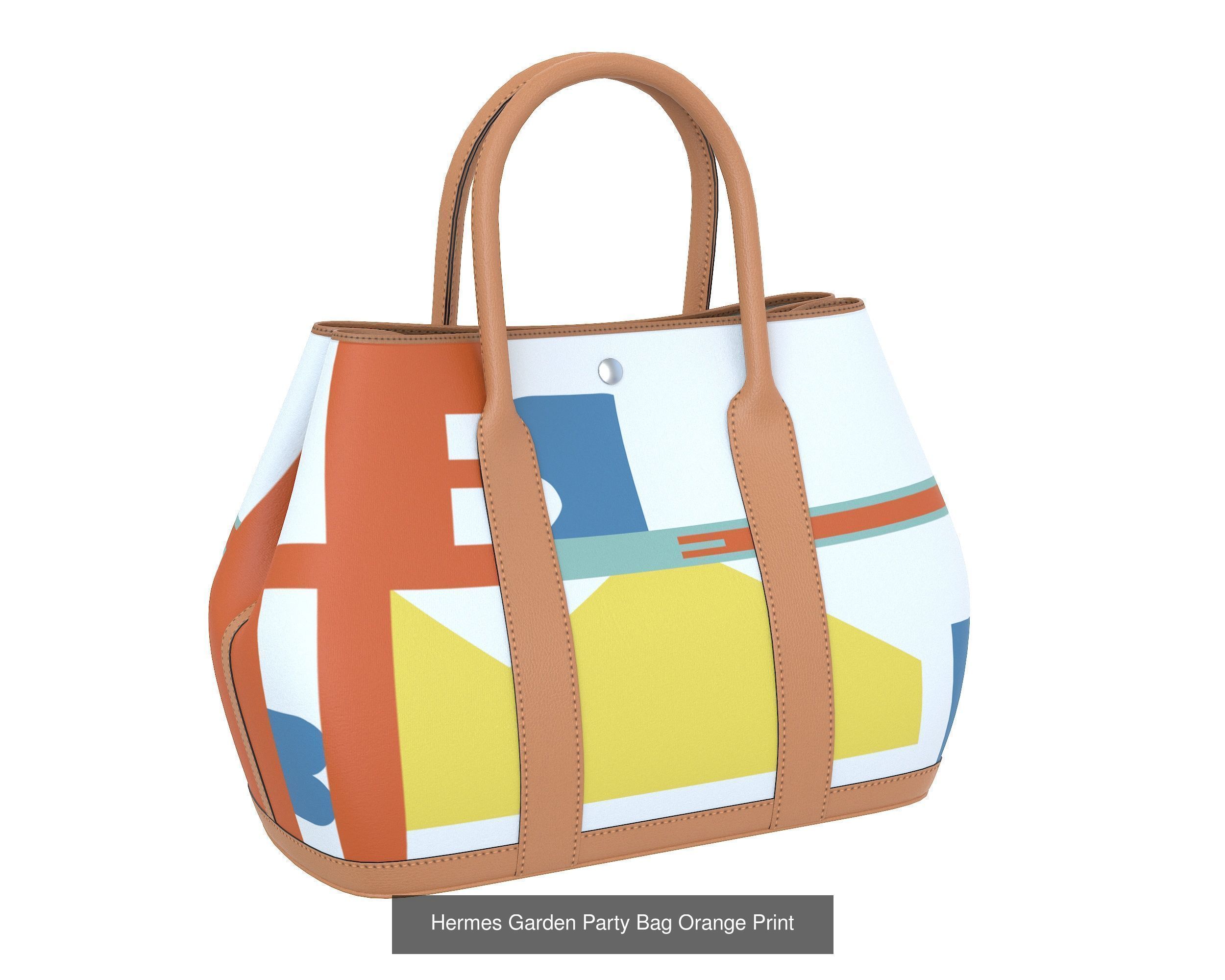 Hermes Garden Party Bag 3D Model Collection_6