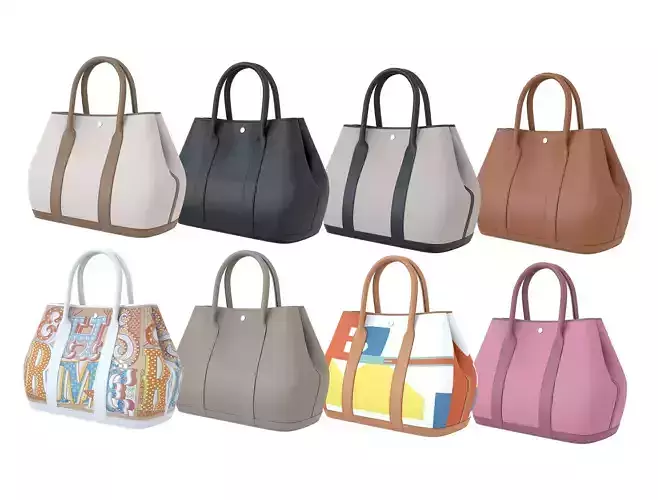 Hermes Garden Party Bag 3D Model Collection