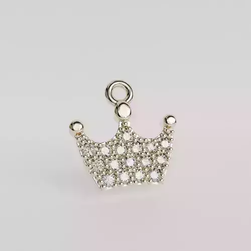 crown pendant with diamonds