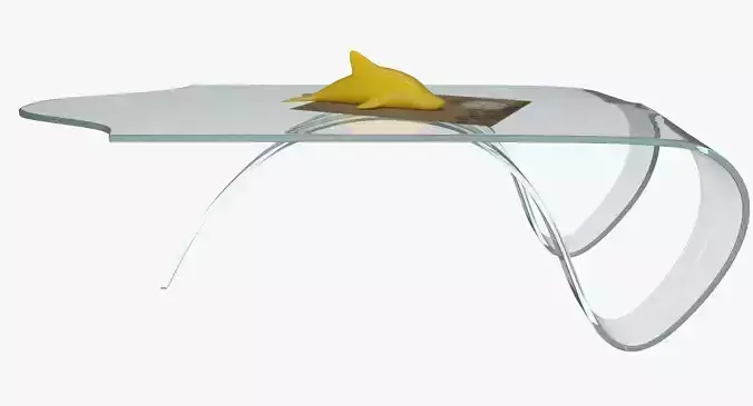 Glass table 3D model