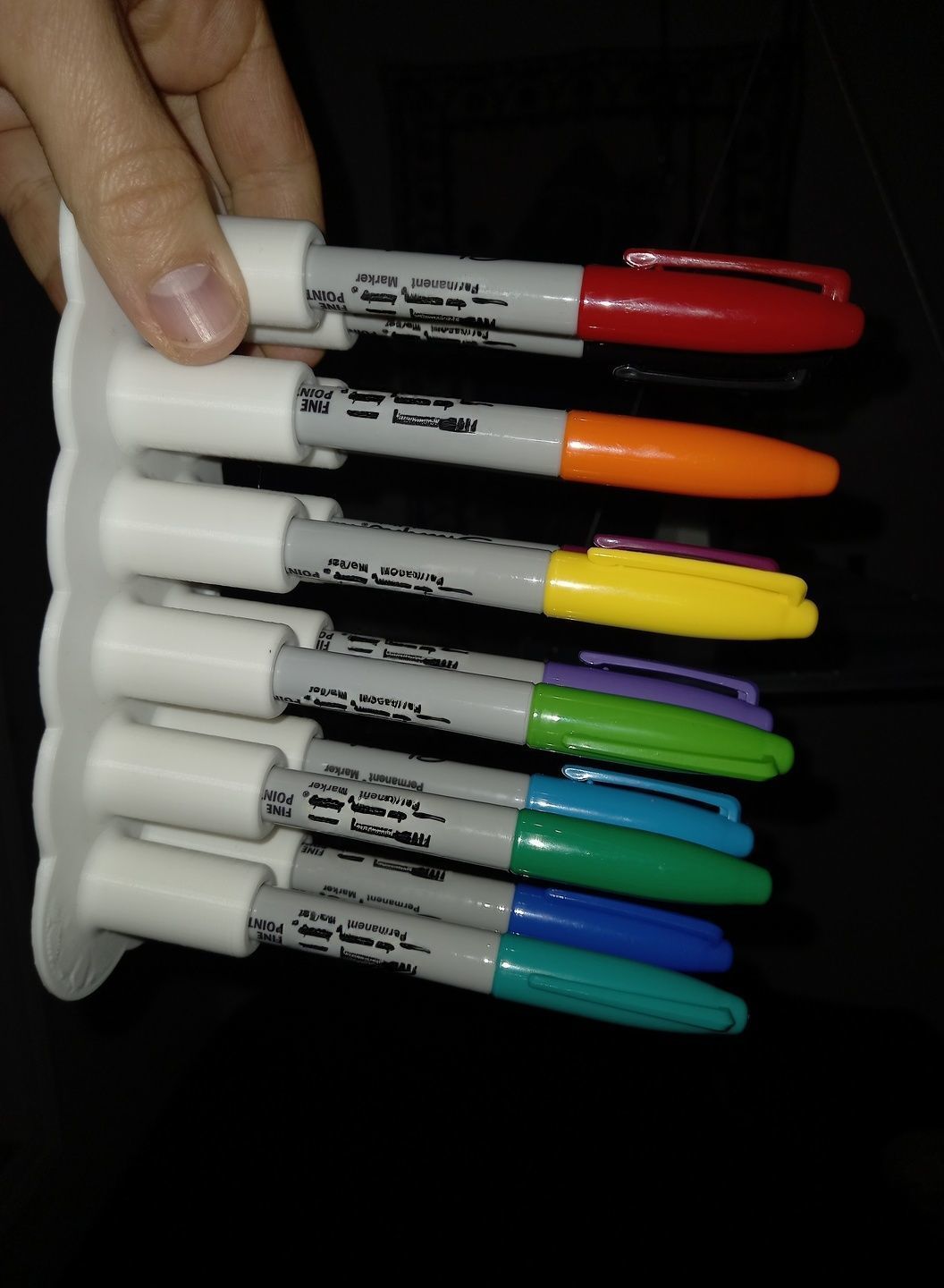 12-pack Sharpie Holder 3D print model_2