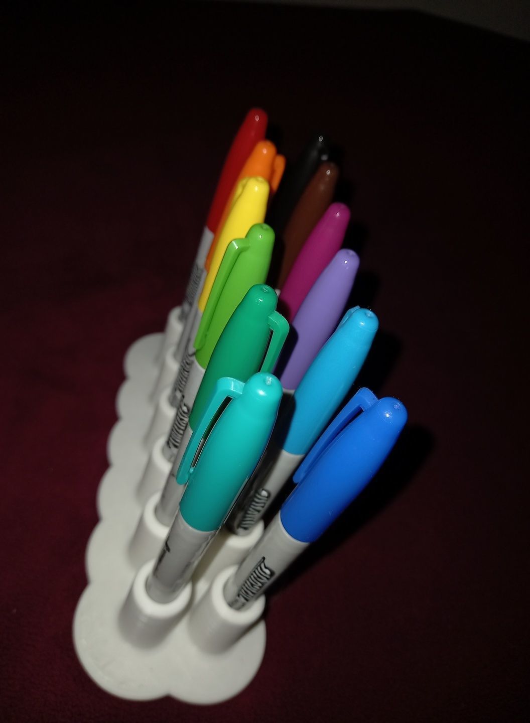 12-pack Sharpie Holder 3D print model_1