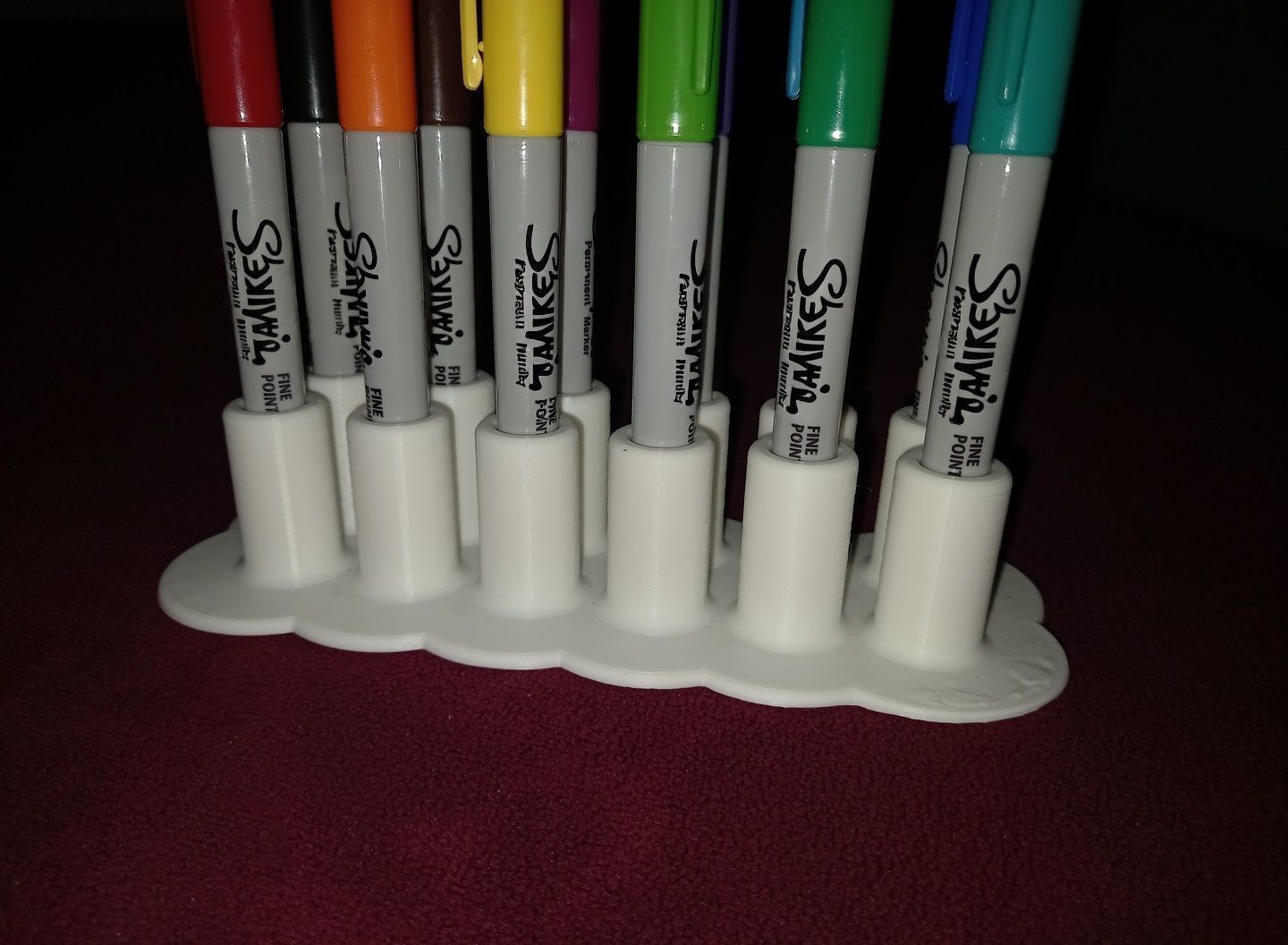 12-pack Sharpie Holder 3D print model_3