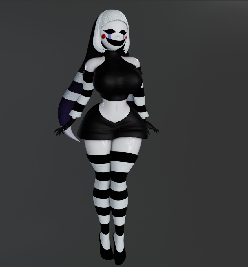 Puppet 3D model FNAF NSFW Low-poly 3D model_1