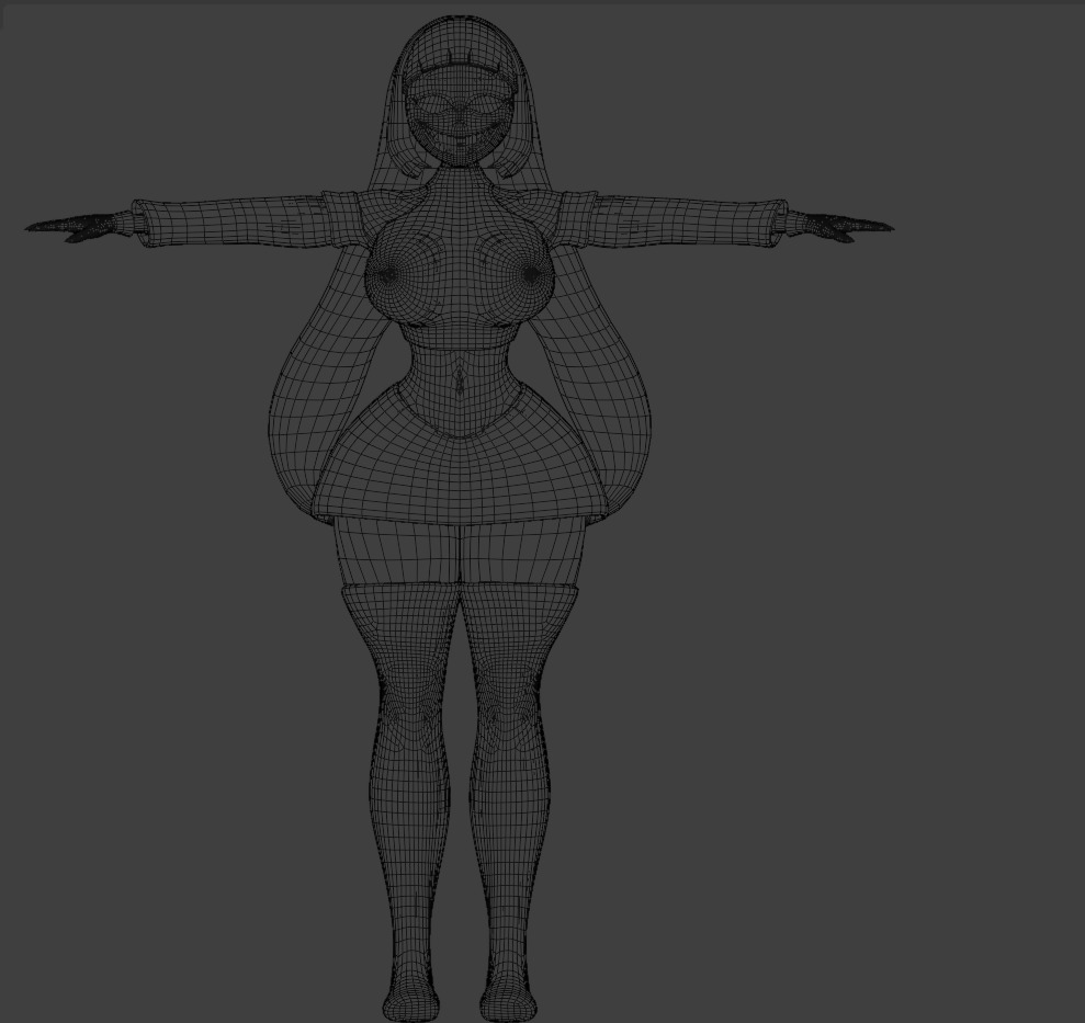 Puppet 3D model FNAF NSFW Low-poly 3D model_11