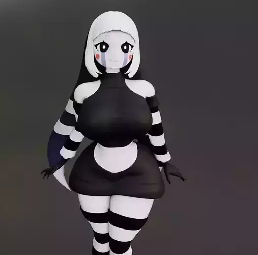 Puppet 3D model FNAF NSFW  Low-poly 3D model