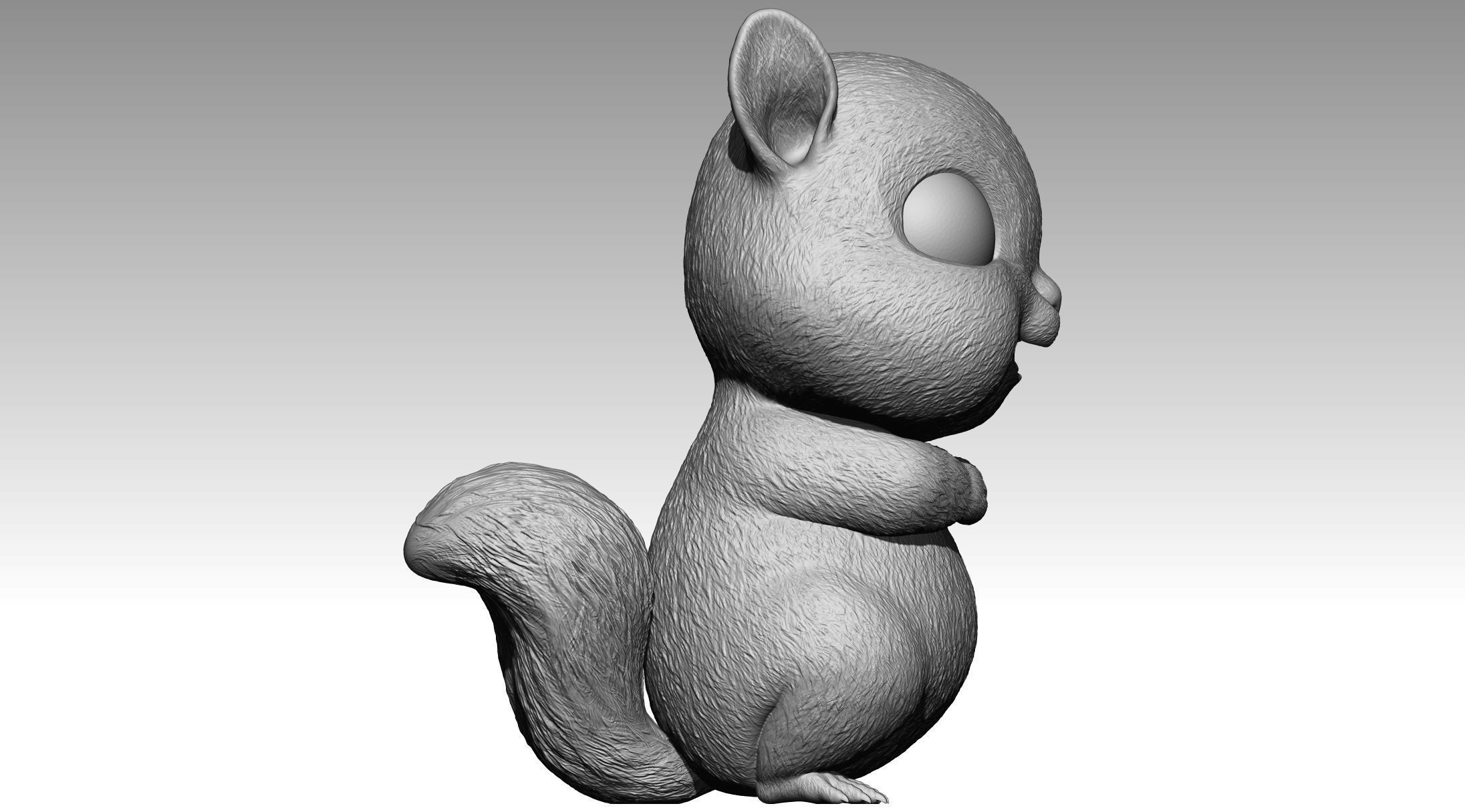 Cute squirrel 8 3D print model_3
