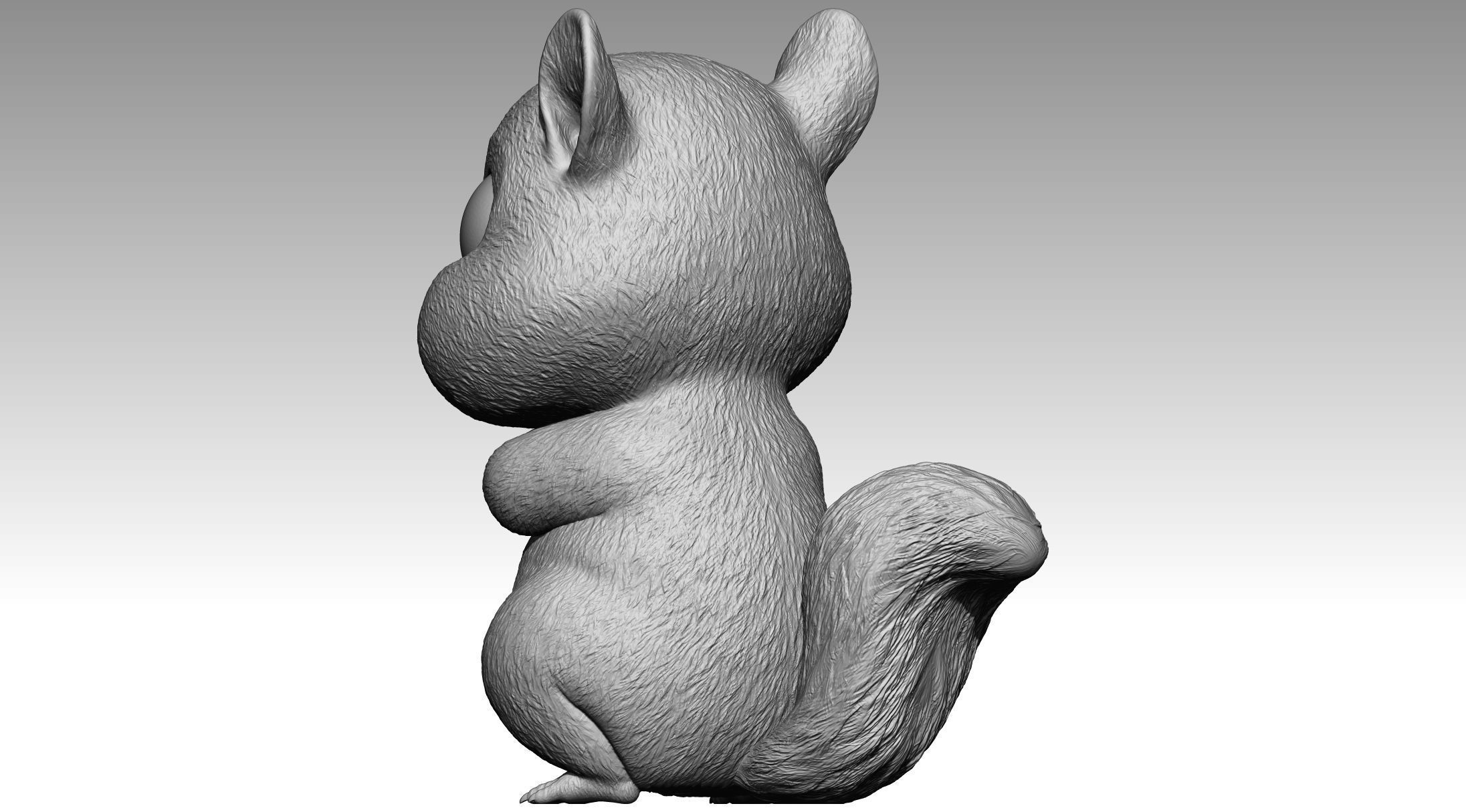 Cute squirrel 8 3D print model_6