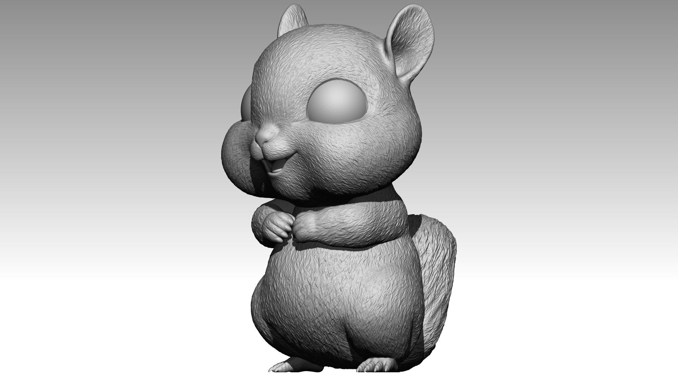 Cute squirrel 8 3D print model_5