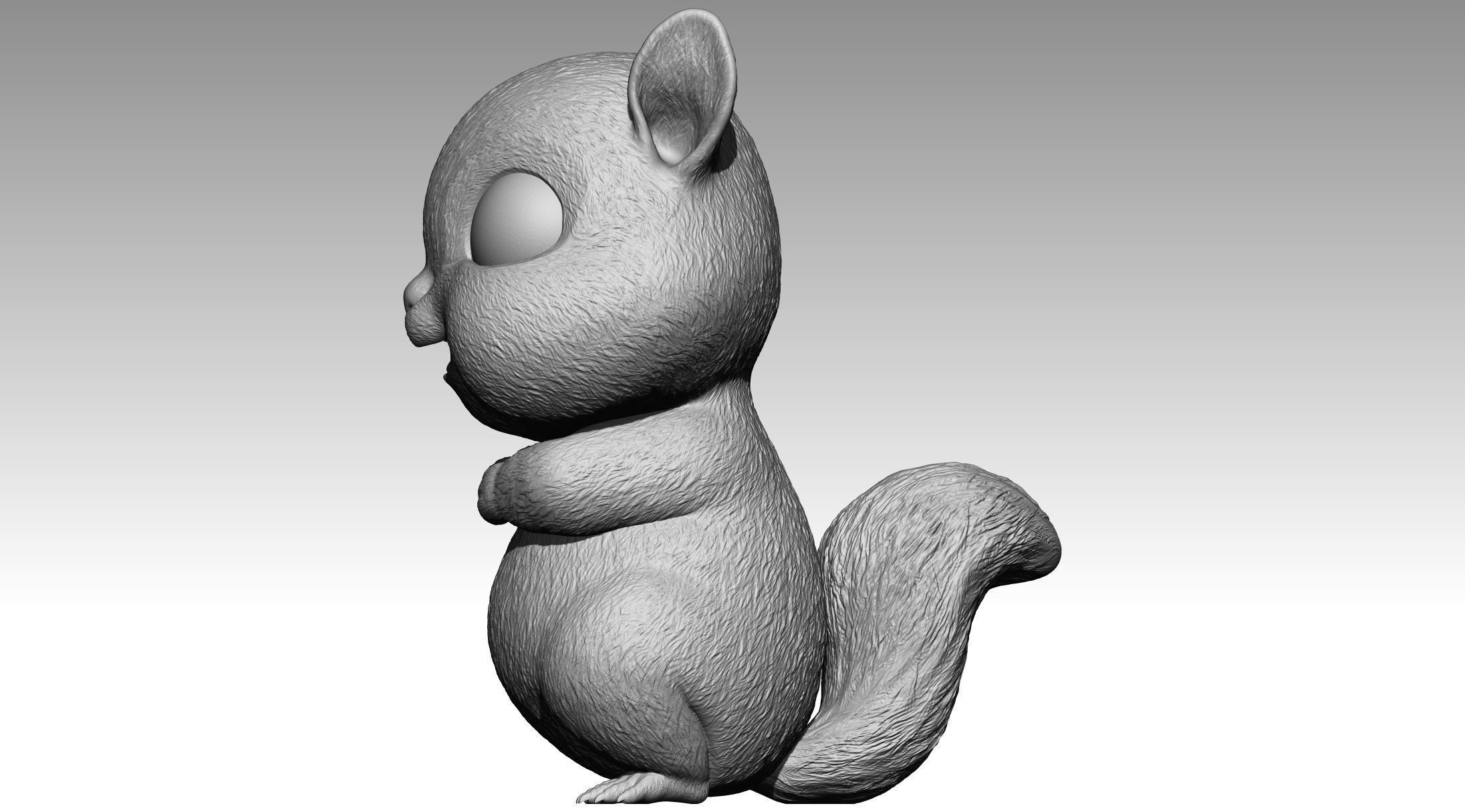 Cute squirrel 8 3D print model_1
