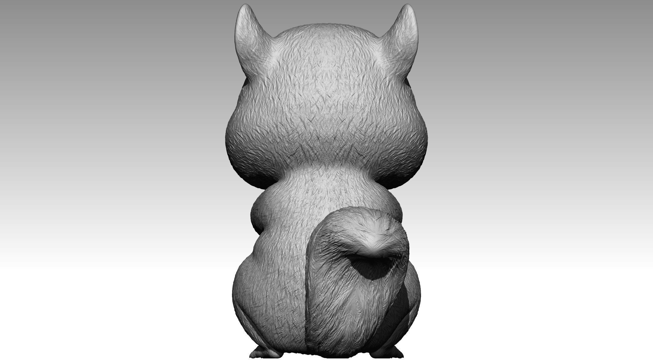 Cute squirrel 8 3D print model_2