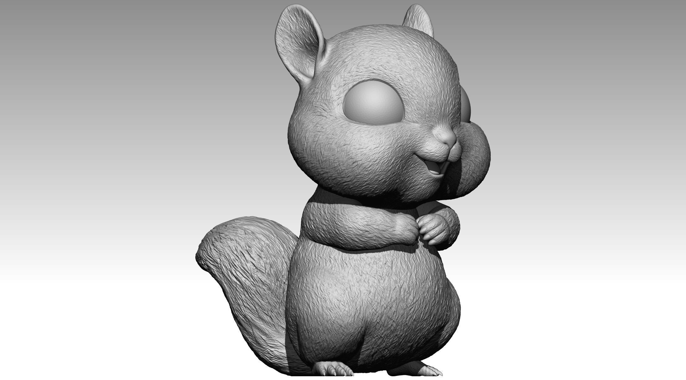 Cute squirrel 8 3D print model_4