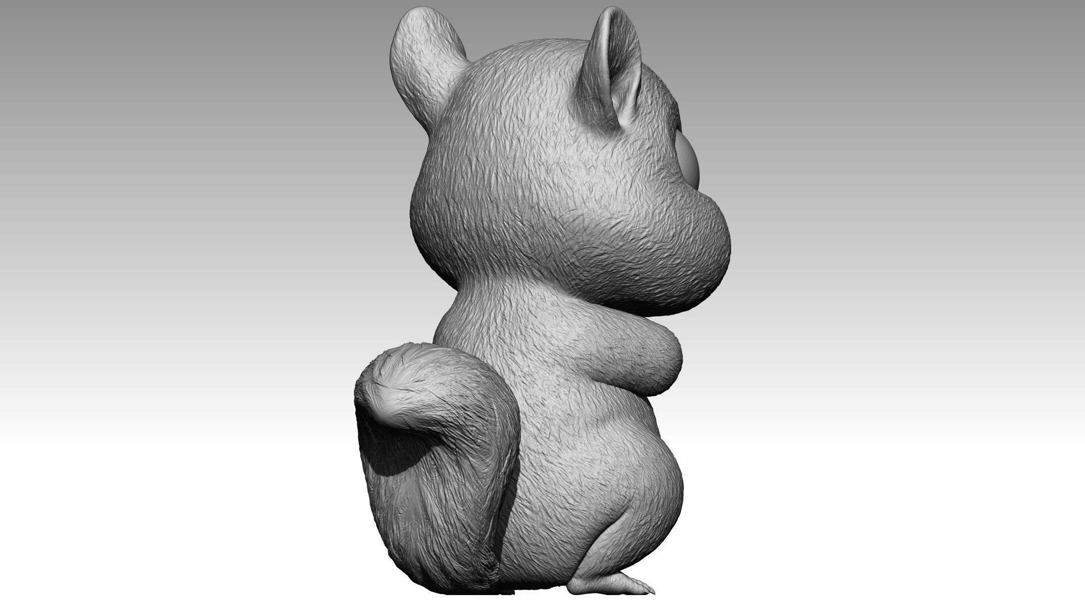 Cute squirrel 8 3D print model_7