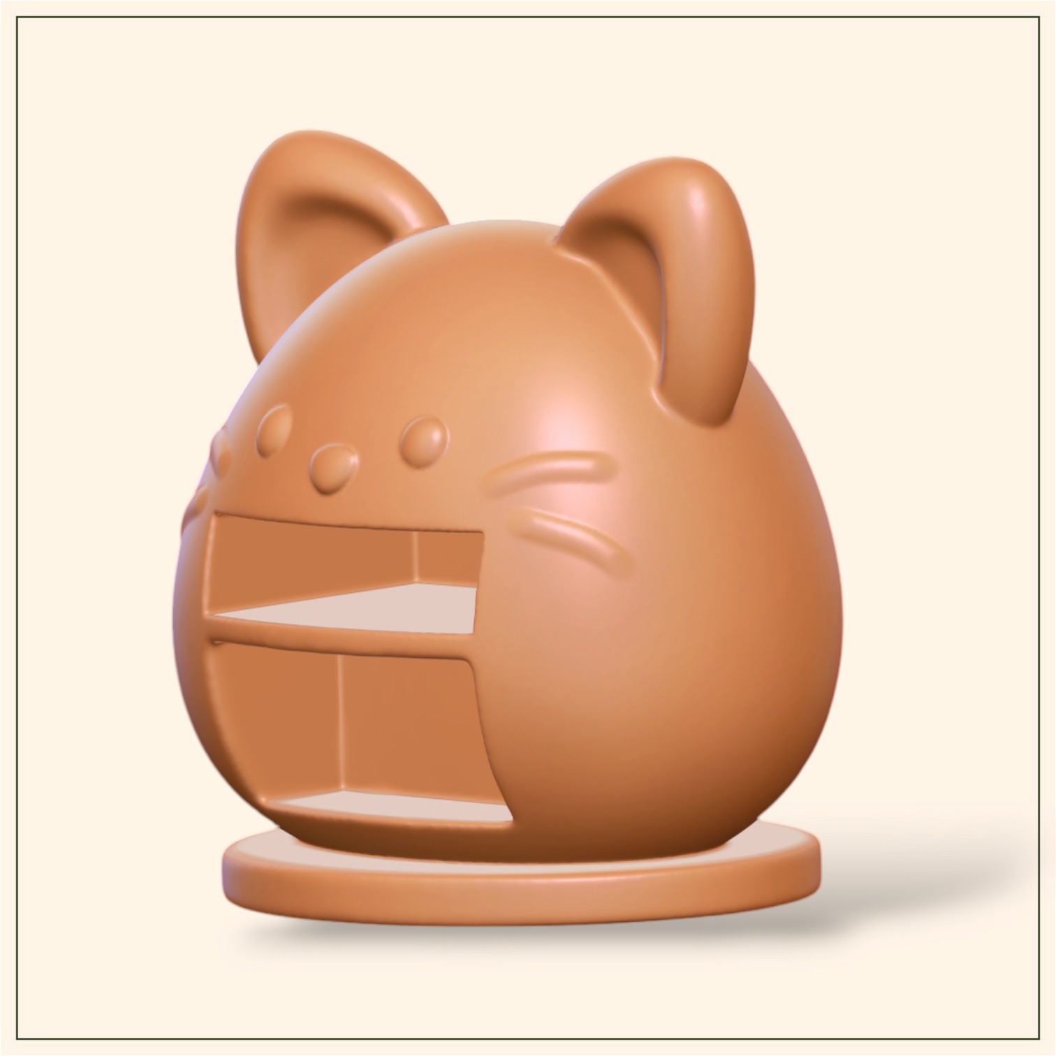 Perpetual Catlendar Desk Calendar Cat Calendar 3D print model_4