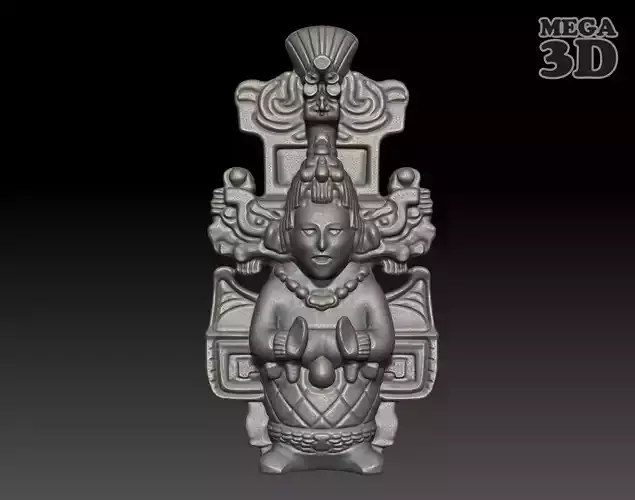 Ancient Mayan Statue 08 241227