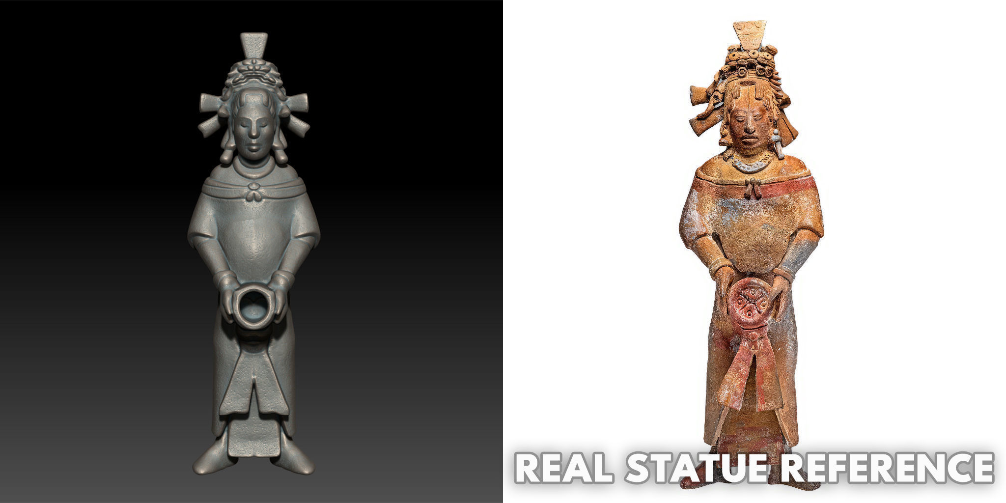 Ancient Mayan Statue Collection 241227 _1