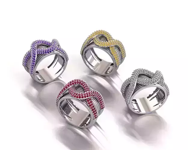 Colored Gemstone Ring