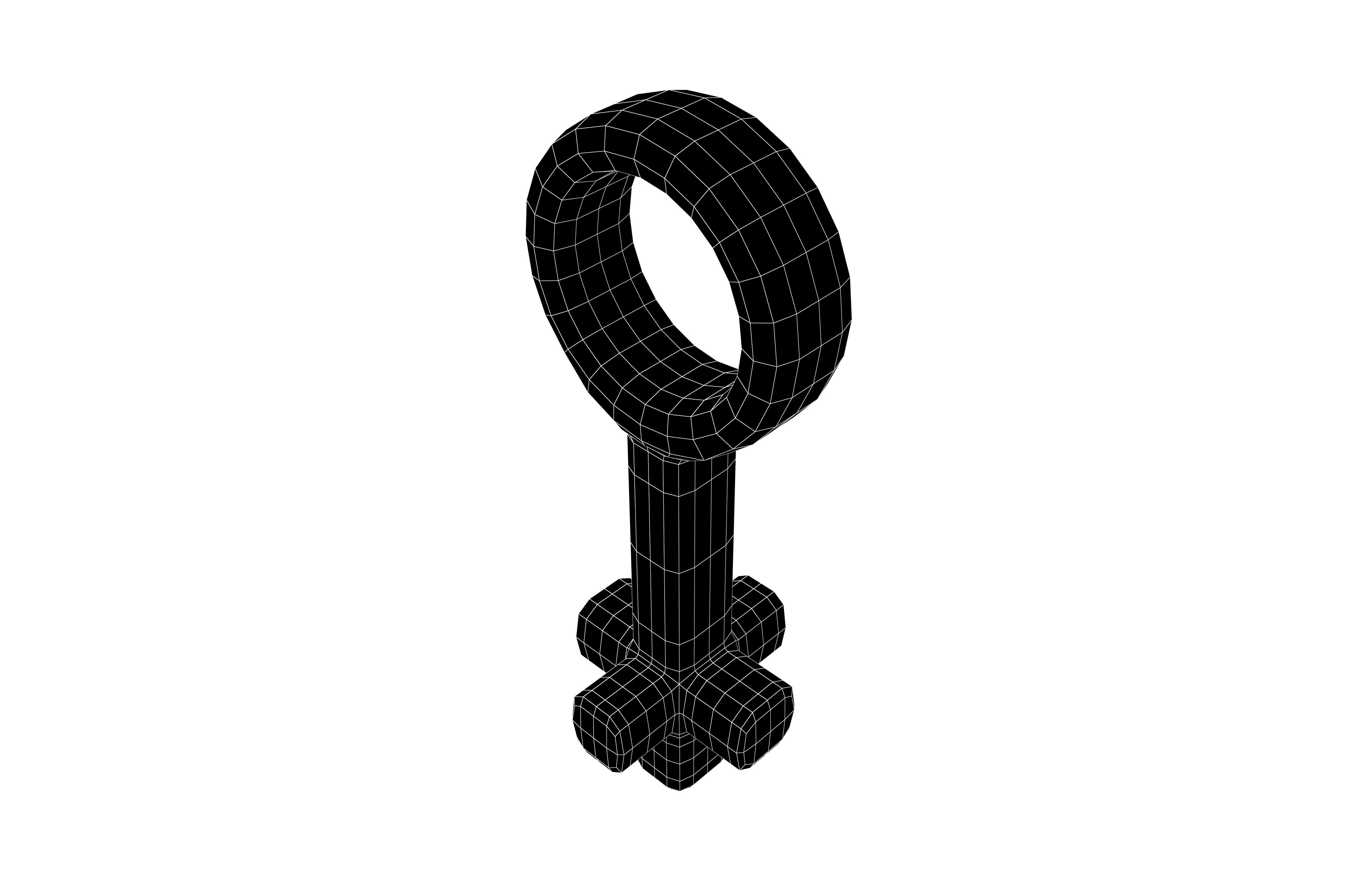 Key V2 002 Low-poly 3D model_5