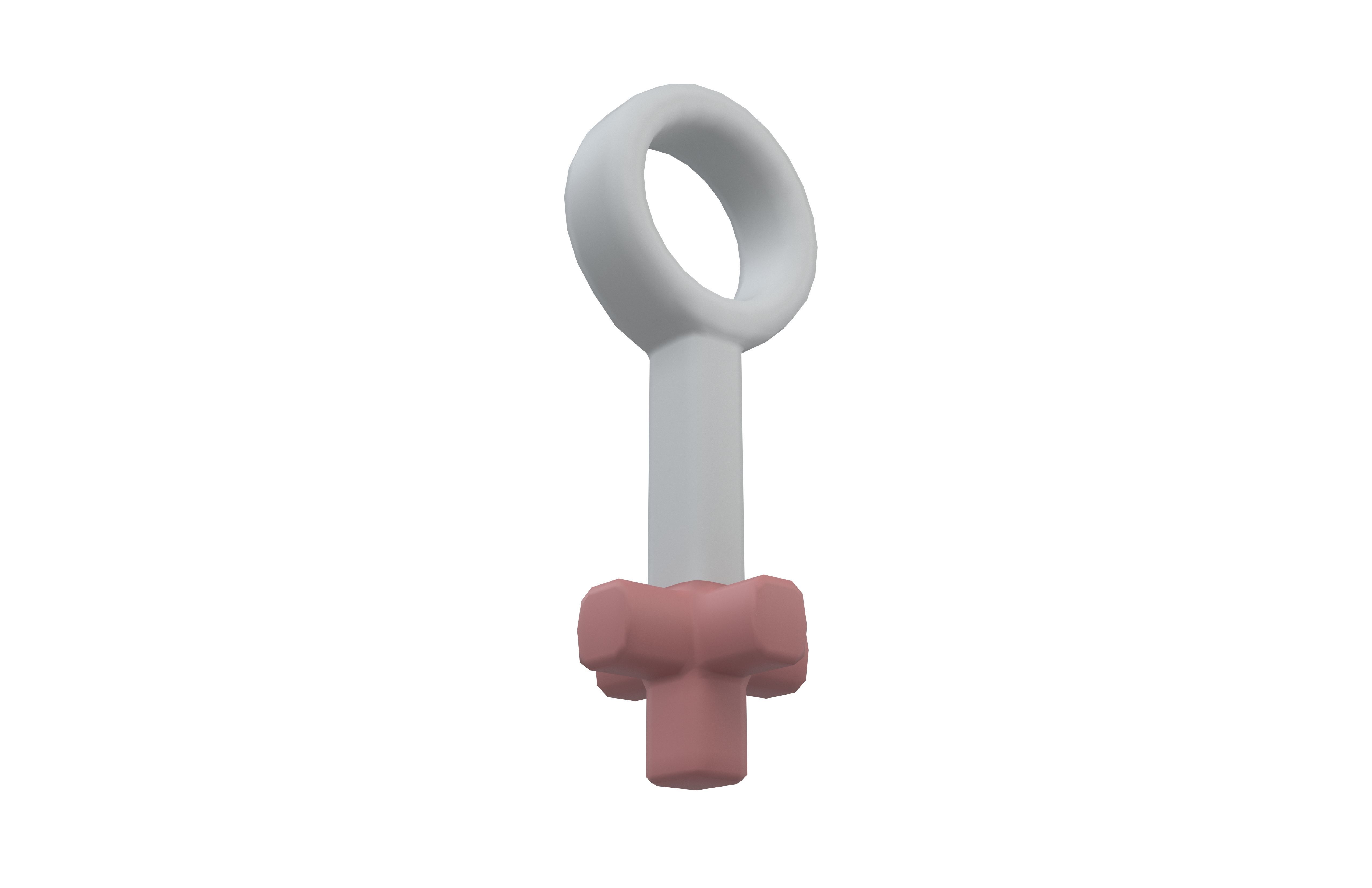 Key V2 002 Low-poly 3D model_2