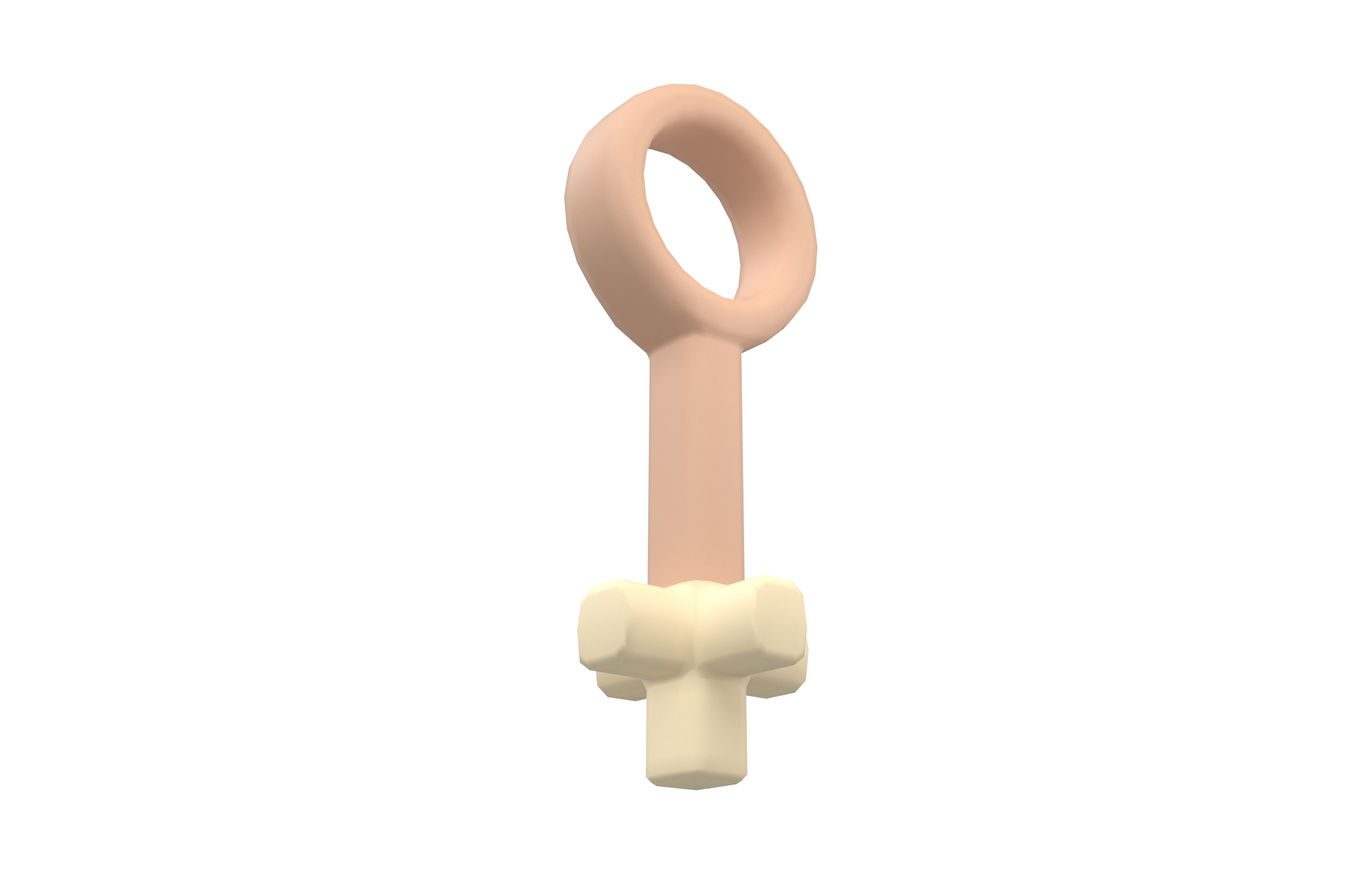 Key V2 003 Low-poly 3D model_1