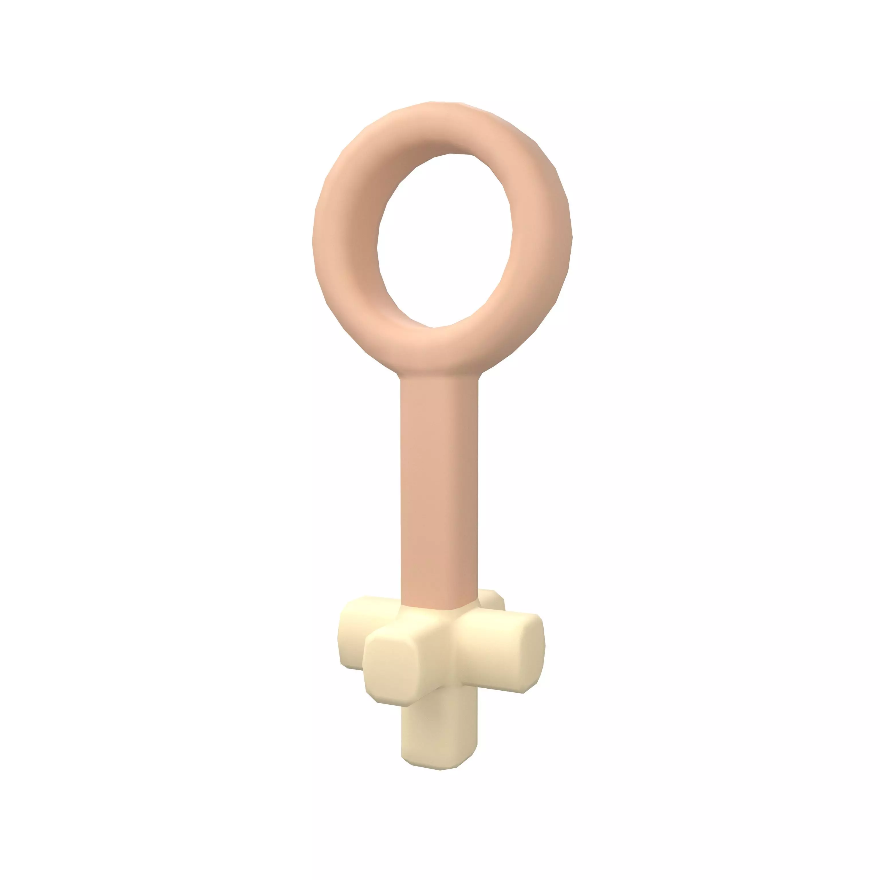 Key V2 003 Low-poly 3D model_0