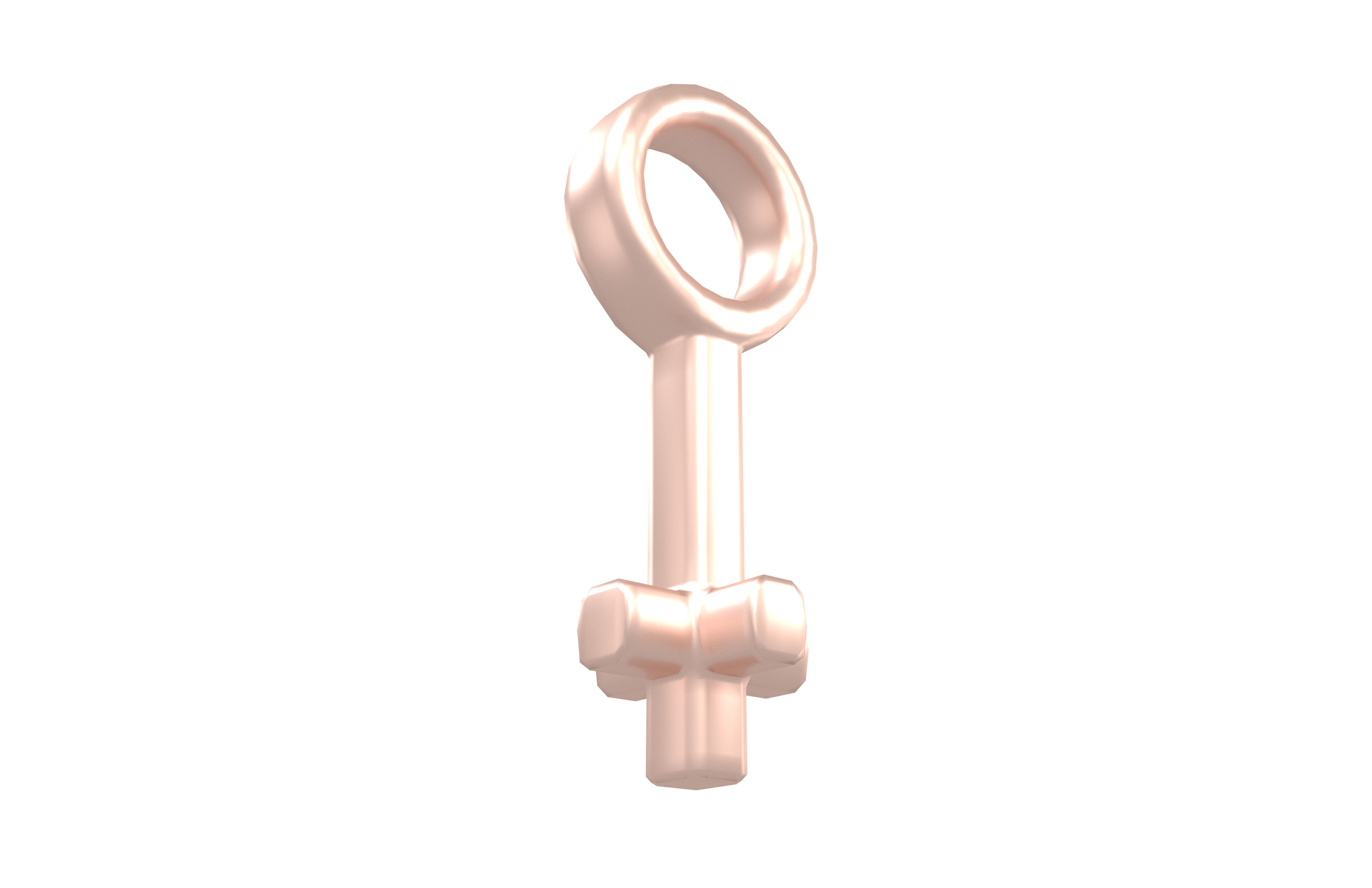 Key V2 006 Low-poly 3D model_2