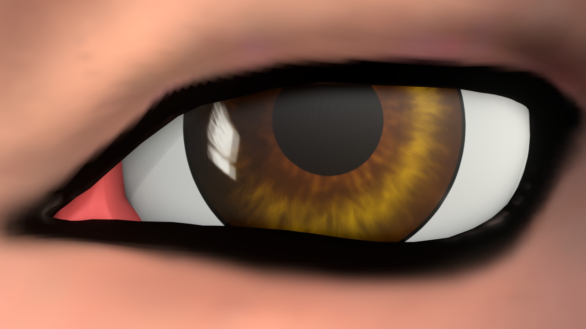 Ayame Tenchu Game Ready Rigged 3D Character Low-poly 3D model_11