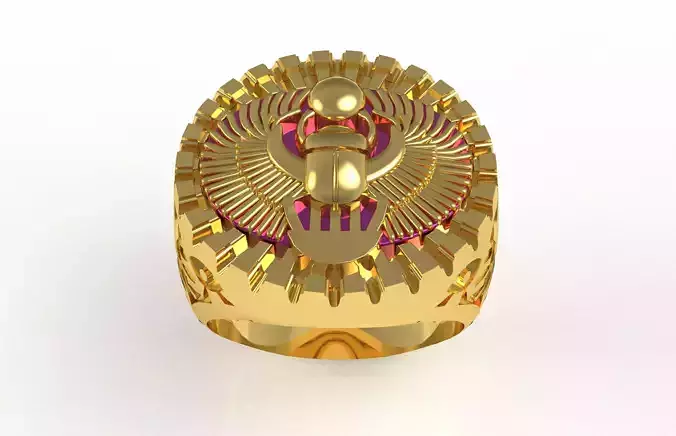 Scarab Signet Ring