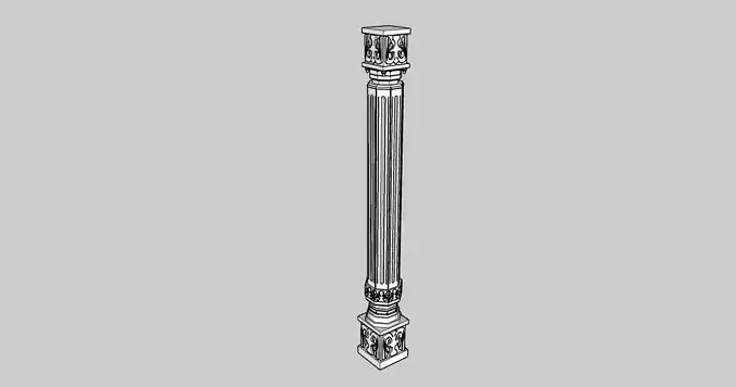 Heritage Pillar 3D print model