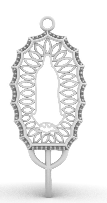 Medalla Virgen Guadalupe  Virgin Guadalupe 3D print model_2