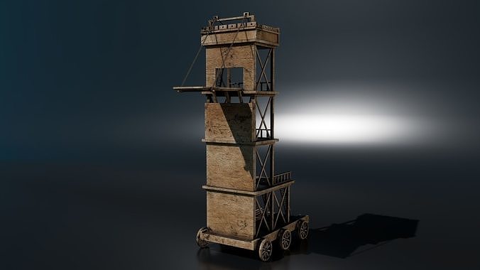Castle Siege Low-poly 3D model